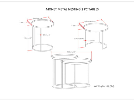 Monet - Metal Table