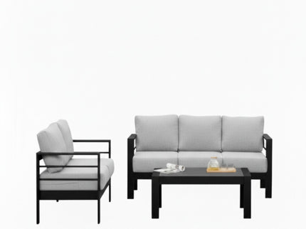 Outdoor Patio Set, All-Weather With Thick Cushions