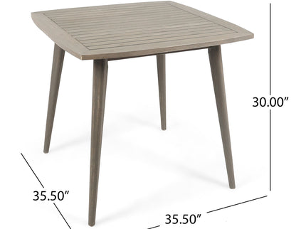 Modern Indoor Square Acacia Wood Dining Table With Toothpick Leg Design