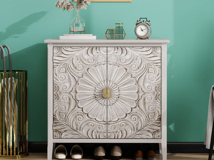 2 Door Cabinet, Suitable For Bedroom - Light Gray