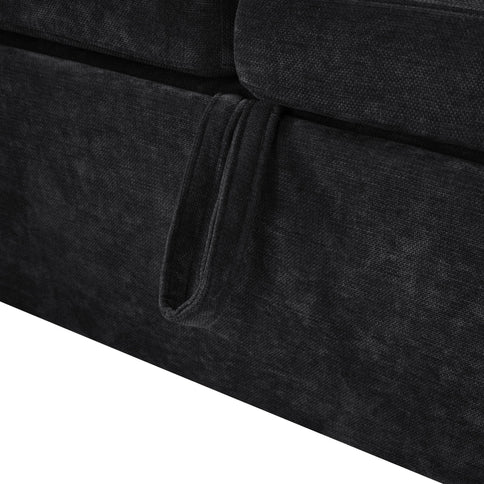 Modern L Shaped Sectional Sofa Bed With Hidden Storage Upholstery