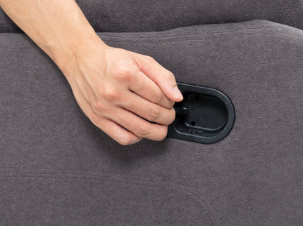 3 Piece Reclining Sofa Set With 150° Deep Recline, 3 Seat Couch, Loveseat & Single Recliner - Gray