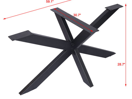 Table Frame, Table Base, Spider Table Legs, Table Runner Confrerence Table - Black