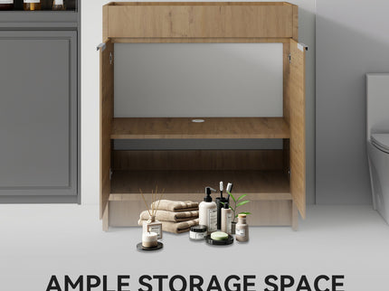 Freestanding Bathroom Vanity Cabinet With Soft Close Doors, Cabinet Only