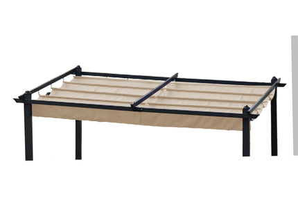 Replacement Canopy Top Cover Fabric For Outdoor Patio Retractable Pergola Sun-Shelter Canopy