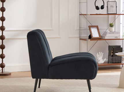 Upholstered Armless Chair For Living Room