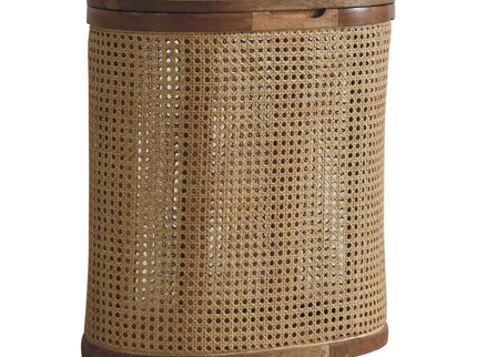 Larissa - Lid Up, Storage Stool - Oak