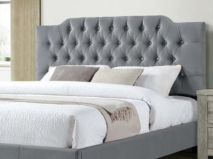 Modern Bed Frame With Tufted Upholstered Headboard