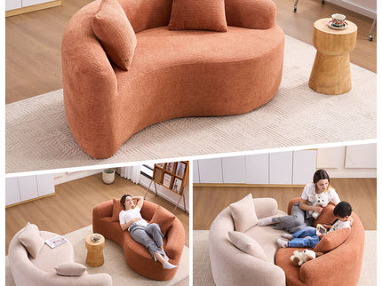 Tai Chi - Curved Dual Depth Loveseat