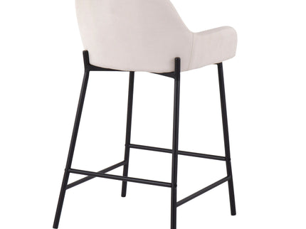 Daniella - Industrial Fixed Height Counter Stool (Set of 2)
