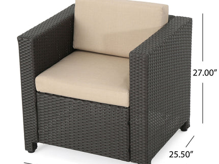 Stylish Outdoor Club Chair With Weather Resistant Cushions