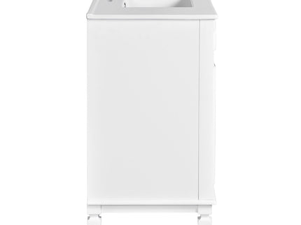 Bathroom Vanity With Top Sink, Basin On Cabinet With 2 Soft Closing Doors And 2 Drawers