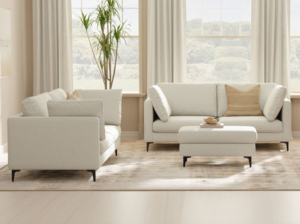 Ava - Mid Century Sofa With Ottoman Set