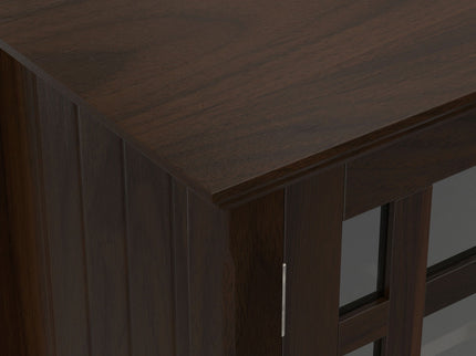 Bedford - Tall TV Media Stand - Dark Tobacco Brown