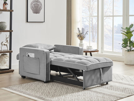 Modern 3 In 1 Sofa Bed Chair, Adjustable Recliner