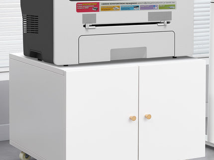 Office Furniture Copier Cabinet 2 Door Steel Copier Stand Mobile Pedestal File Printer Stand