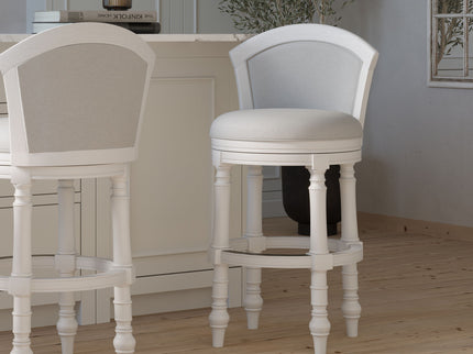 Barrel Back Stool With Swivel