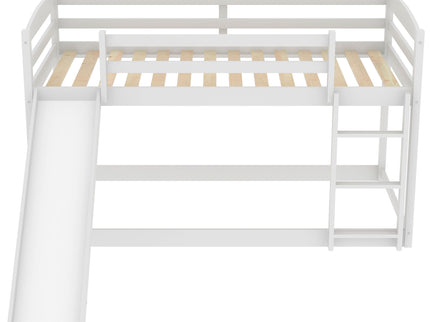 Durable Bunk Bed With Convertible Slide And Ladder