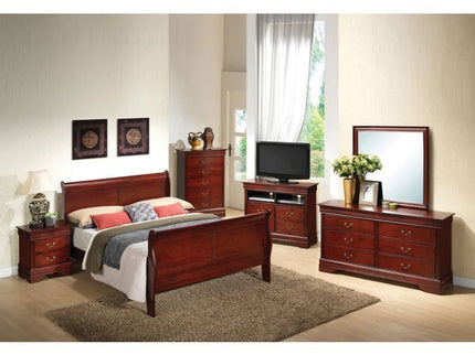 Panel Sleigh Bed