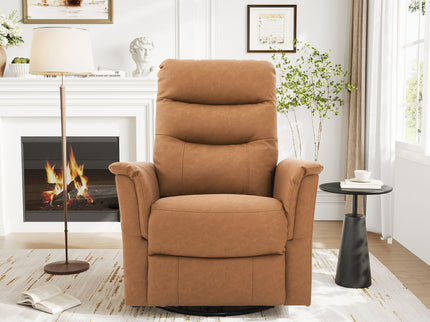 Manual Recliner Chair With 8 Point Massage And Swivel Function