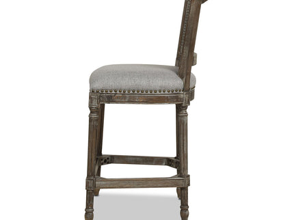 Triomphe - Rattan Wicker High Back Armless Counter Bar Stool