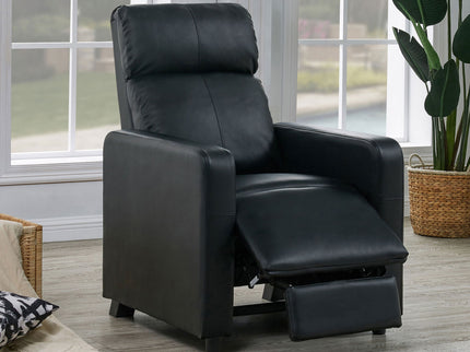 Push Back Recliner - Black