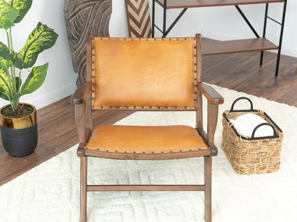 Daniel - Arm Chair - Brown / Tan