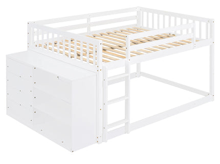 Bunk Bed With 4 Drawers And 3 Shelves