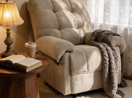 Manual Recliner, Padded Footrest