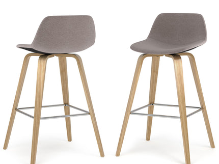 Randolph Bentwood - Upholstered Counter / Bar Height Stool (Set of 2)