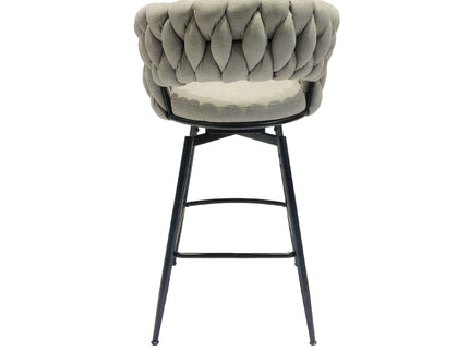 Bar Stool 360 Swivel With Back Footrest