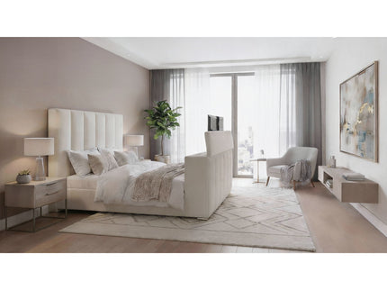 Sacha - Bed With TV Lift And Fireplace