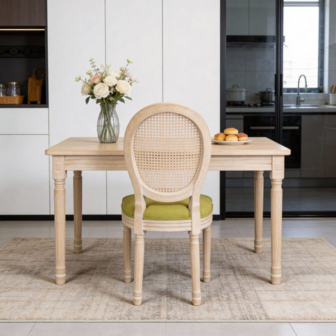 French Country Dining Chairs & Round Back (Set of 2)