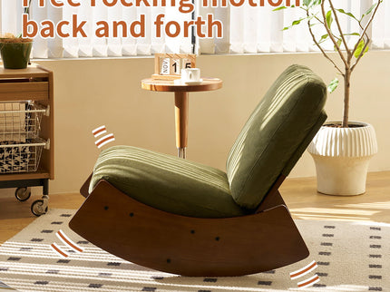 Comfortable High-Quality Upholstery Glider Rocking Chair