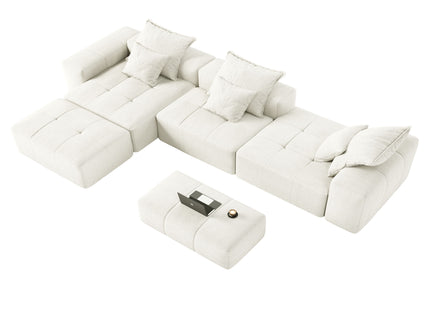 Modern Oversized Diy Combination Modular Sectional Sofa With Pillows
