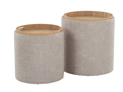 Tray - Contemporary Nesting Ottoman Set