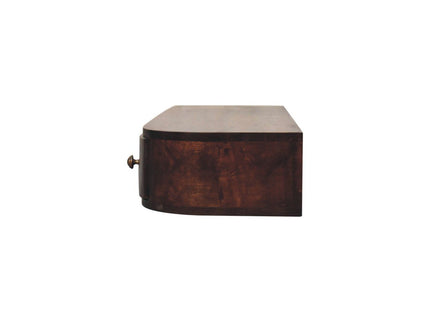 Lunar - Floating Console With 2 Drawer - Chestnut