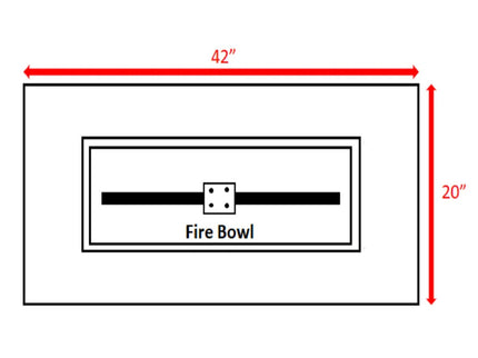 Lightweight Design Propane / Natural Gas Fire Pit Table