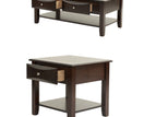 Dark Brown / 3 Pc. Coffee Table, 2 End Tables