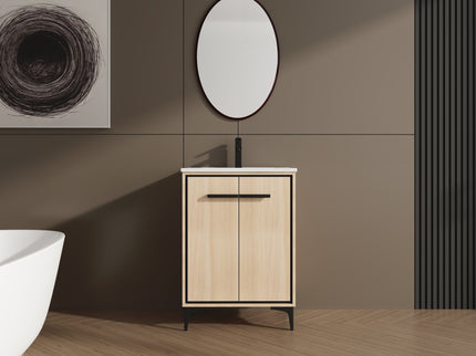 Modern Bathroom Vanity Base With Basin And Storage Cabinet