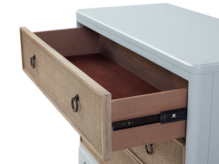 3 Drawers Hall Chest With Cane Fronts