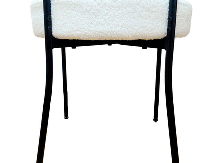 Mid-Century Modern Dining Chair With Curved Backrest