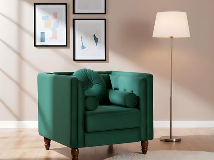 Chesterfield Accent Tufted Square Arm Side Chair
