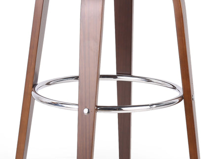 Lumos - Mid Century Modern Upholstered Swivel Barstool