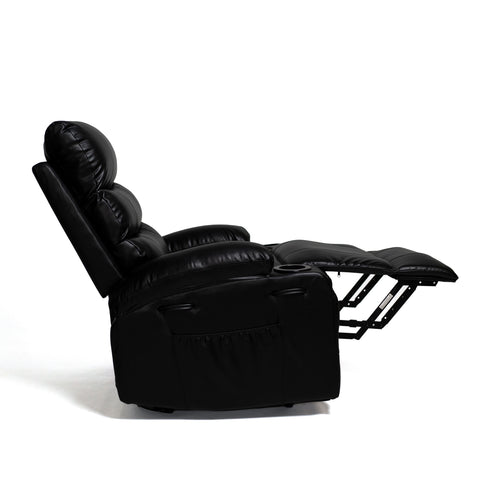 Large Size Electric Power Lift Recliner Chair Sofa With 8 Point Vibration Massage And Lumbar Heat