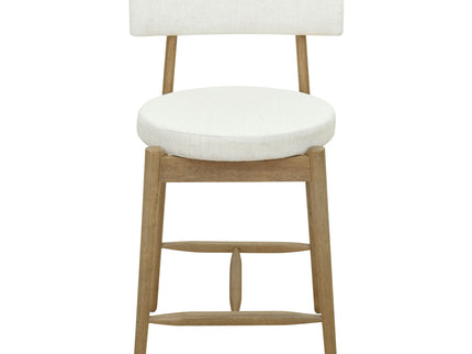 Mid Century Modern Counter Stools, Fabric Upholstered Chairs