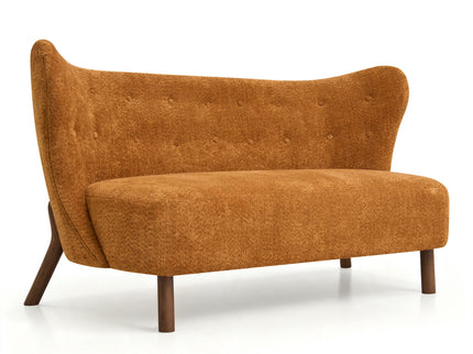 Nordic Chair Laid Back Loveseats With Curved Backres, No Armrests