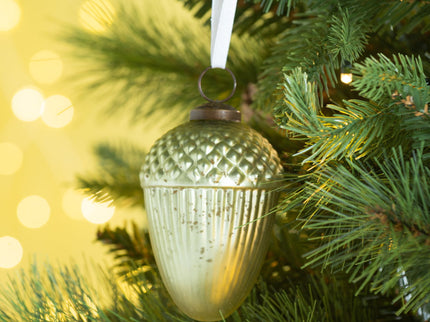 Tear Drop Ornament, Decorative Hanging Christmas Tree Ornaments For Holiday Party Decorations (Set of 12)