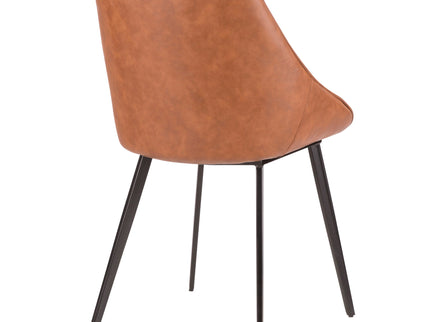 Marche - Contemporary Two Tone Chair (Set of 2) - Brown / Gray