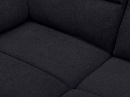 3 Seat Manual Reclining Sofa With Deep Recline - Black